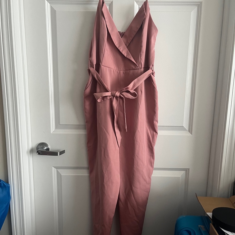 Front tie jumpsuit
